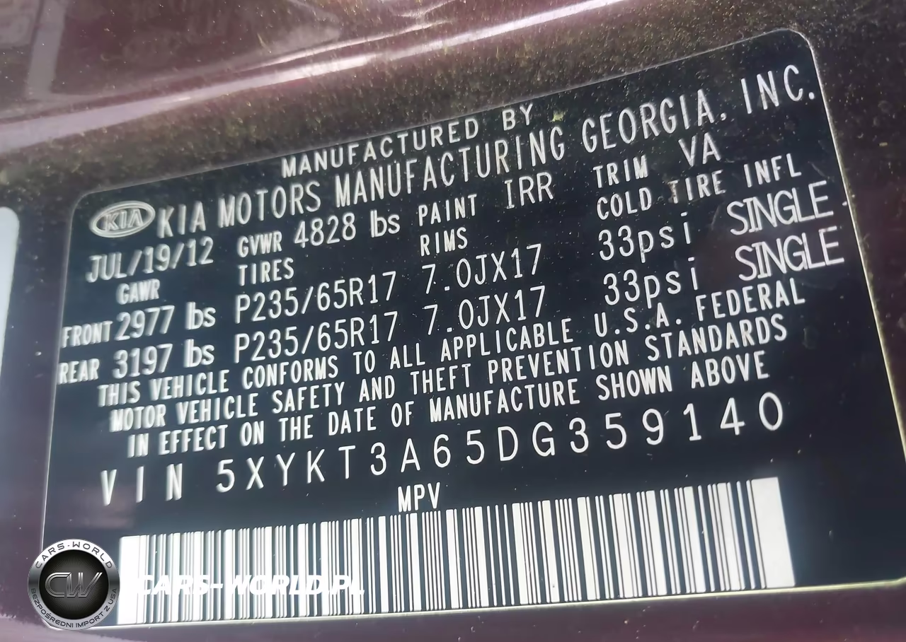 2013 Kia Sorento Lx VIN:5XYKT3A65DG359140 - 9