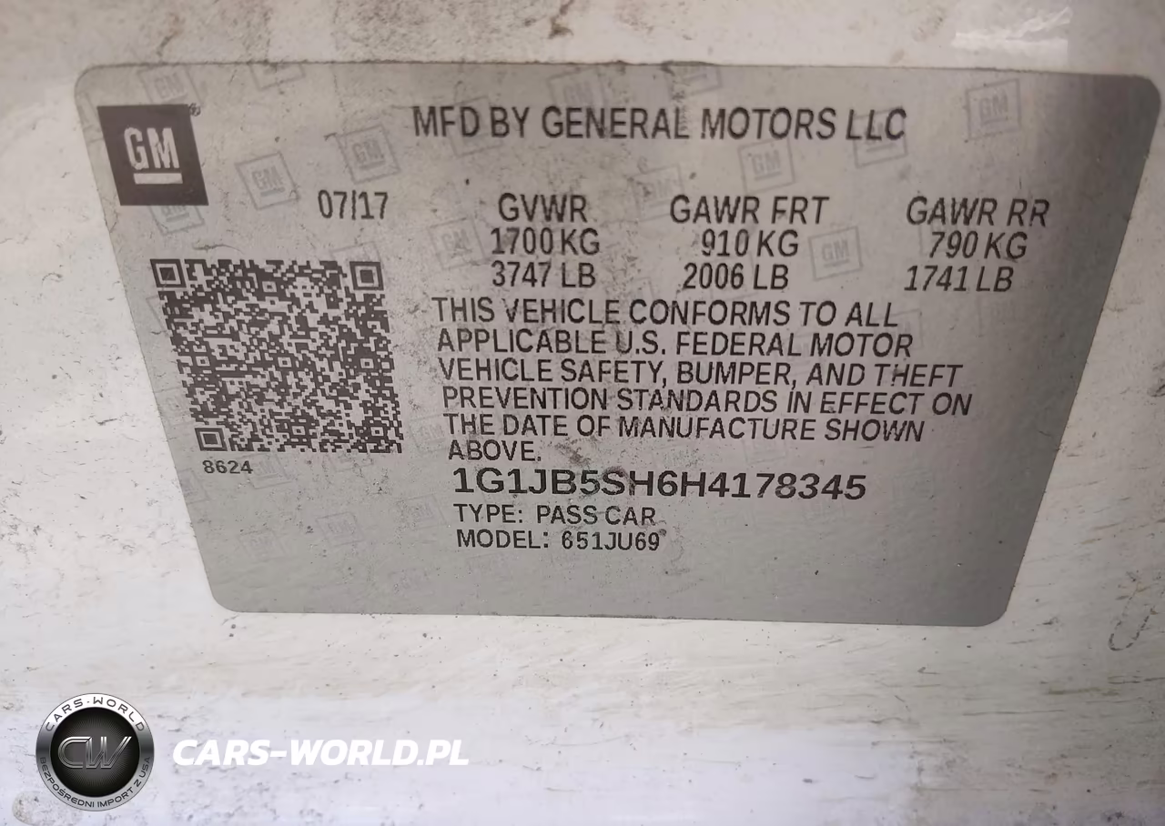 2017 Chevrolet Sonic Ls Auto VIN:1G1JB5SH6H4178345 - 9