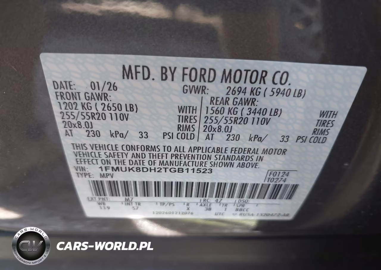 2026 Ford Explorer Active VIN:1FMUK8DH2TGB11523 - 9