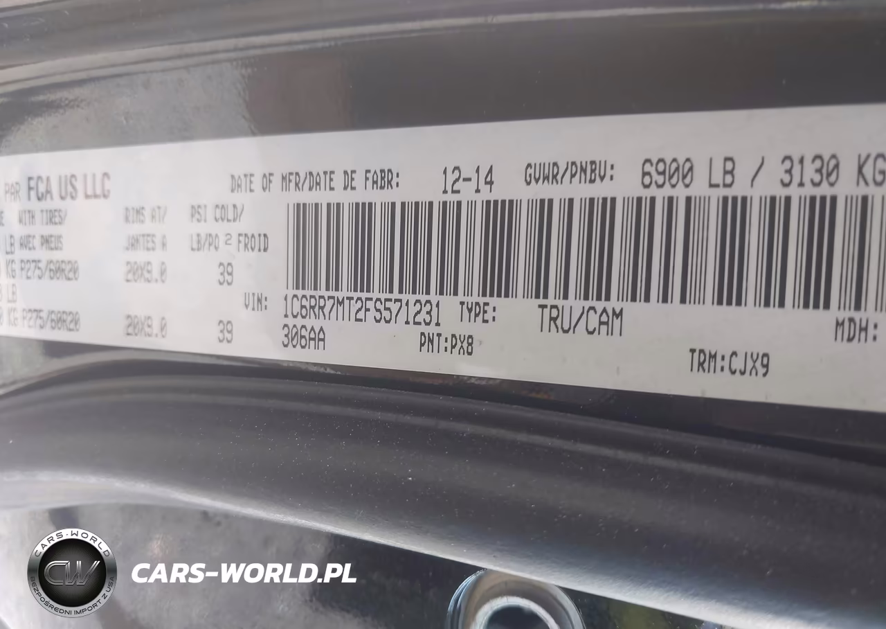 2015 Ram 1500 Sport VIN:1C6RR7MT2FS571231 - 9