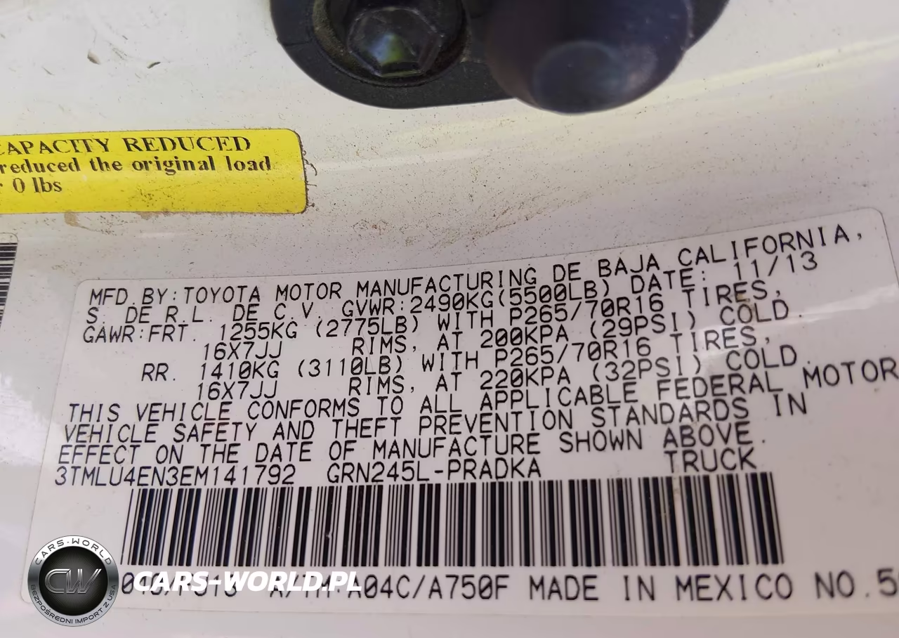 2014 Toyota Tacoma Base V6 VIN:3TMLU4EN3EM141792 - 9