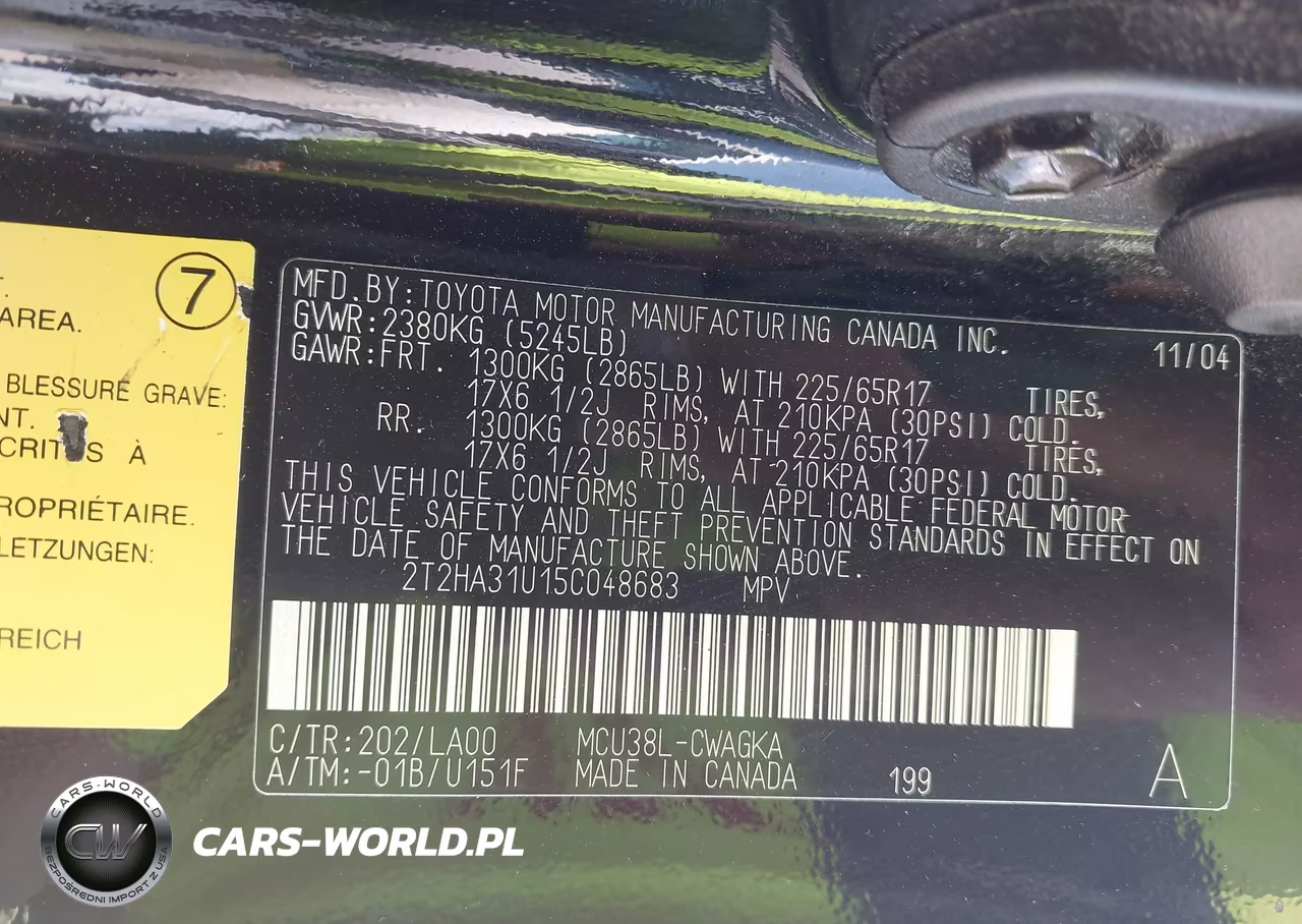 2005 Lexus Rx 330 VIN:2T2HA31U15C048683 - 9