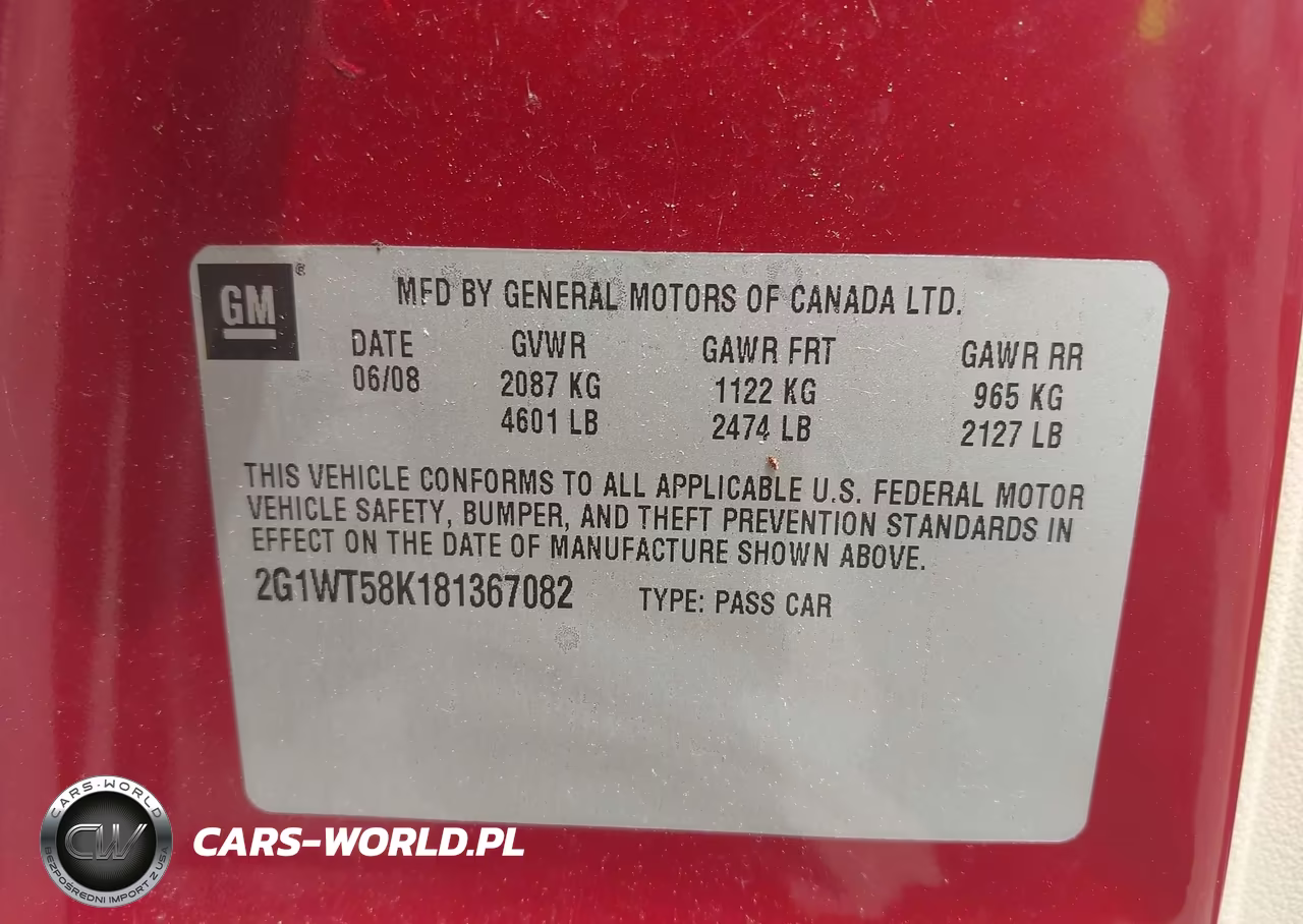 2008 Chevrolet Impala Lt VIN:2G1WT58K181367082 - 9