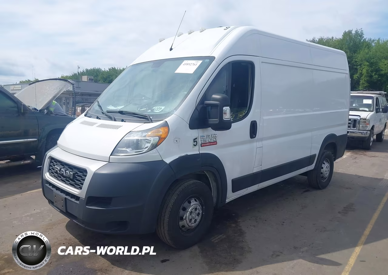 2019 Ram Promaster 1500 High Roof 136 Wb VIN:3C6TRVBG8KE501231 - 2