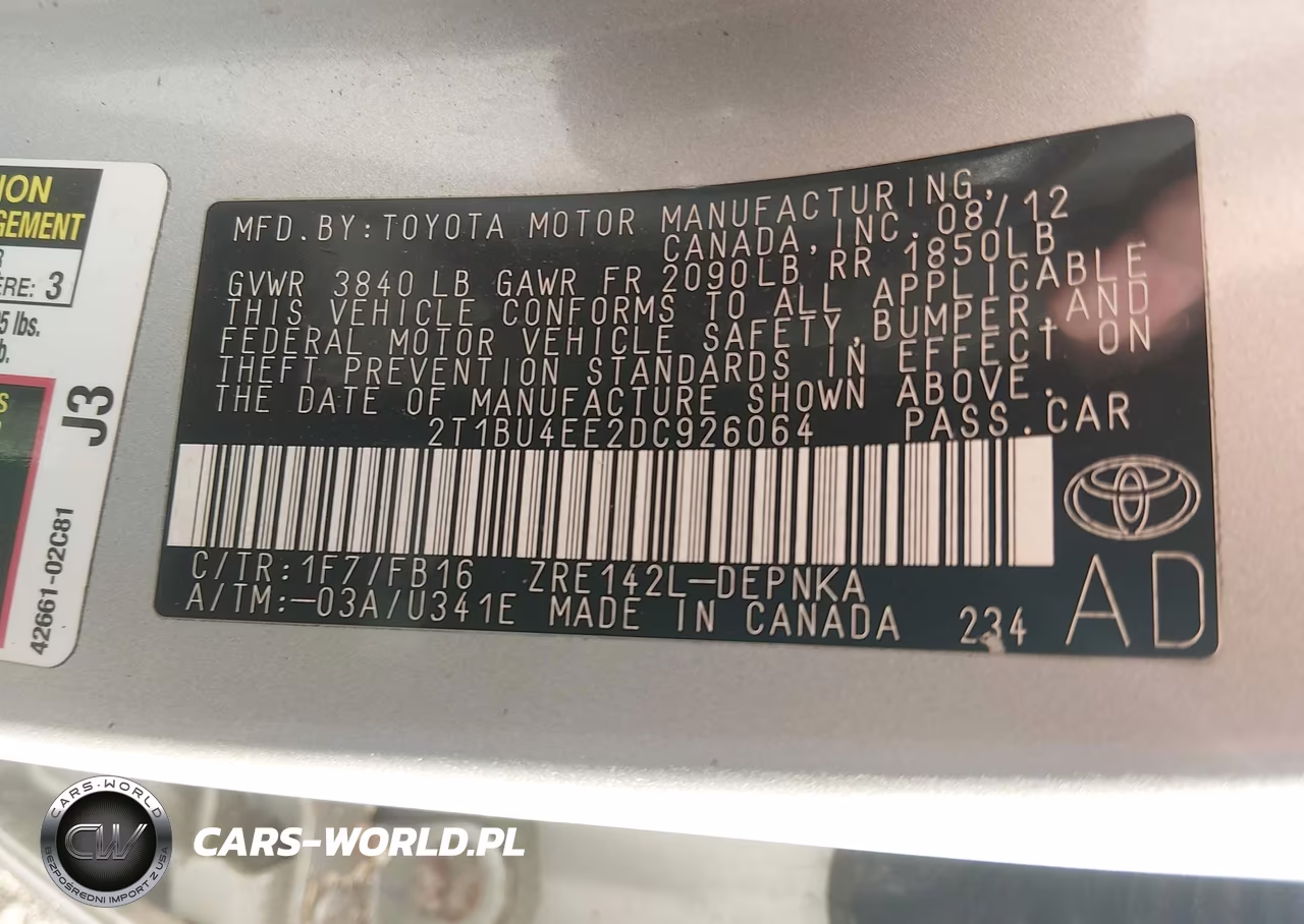 2013 Toyota Corolla Le VIN:2T1BU4EE2DC926064 - 9