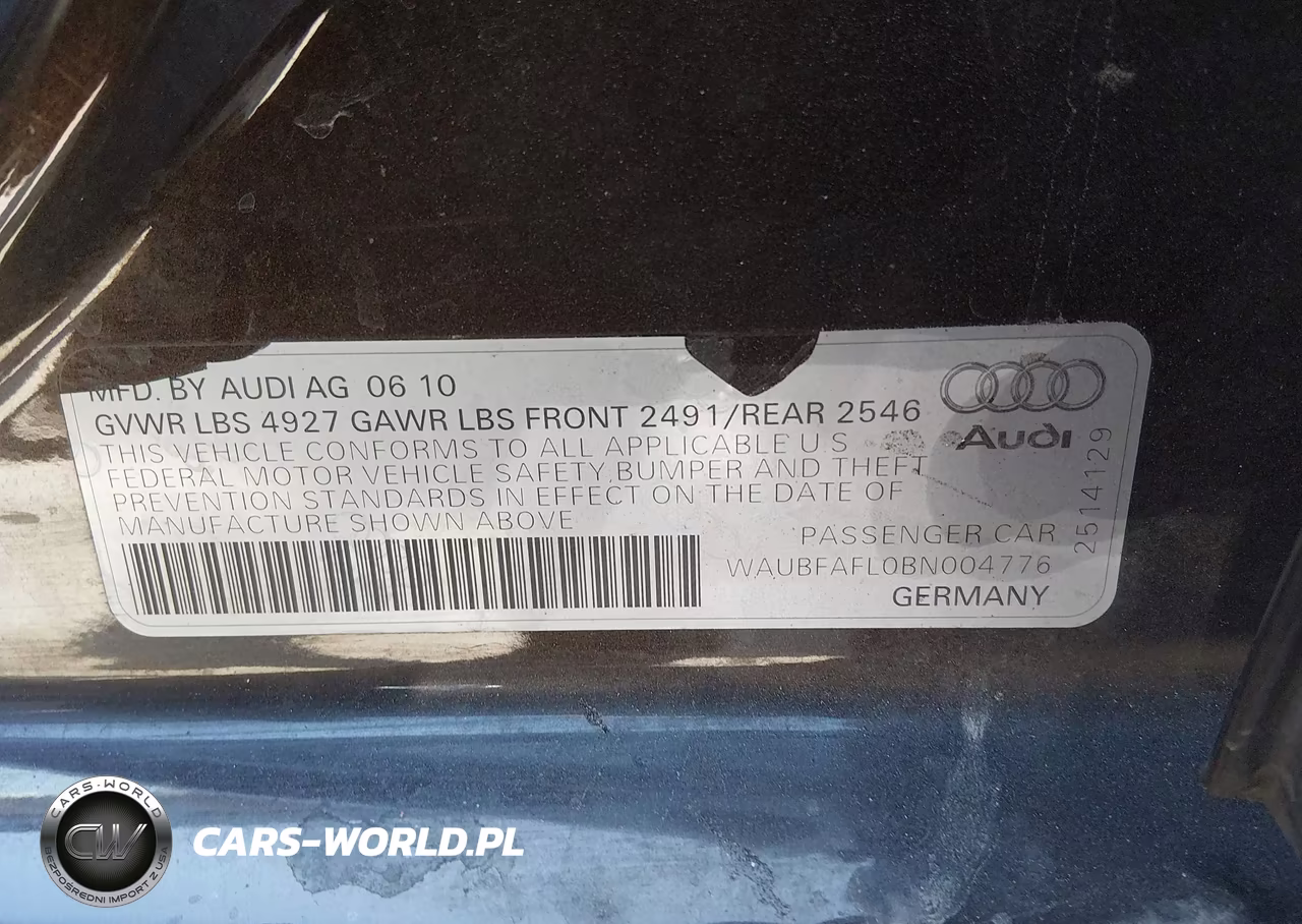 2011 Audi A4 2.0T Premium VIN:WAUBFAFL0BN004776 - 9