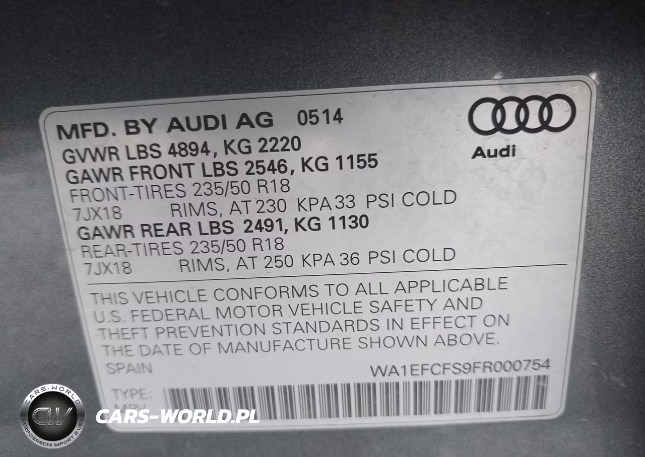 2015 Audi Q3 2.0T Premium Plus VIN:WA1EFCFS9FR000754 - 9