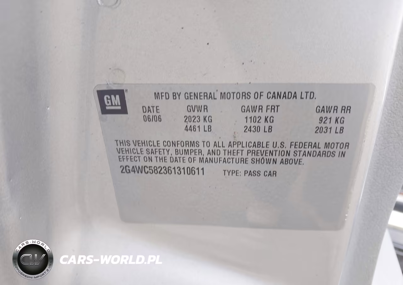 2006 Buick Lacrosse Cx VIN:2G4WC582361310611 - 9