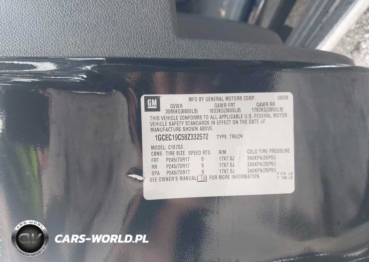 2008 Chevrolet Silverado 1500 Ls VIN:1GCEC19C58Z332572 - 9