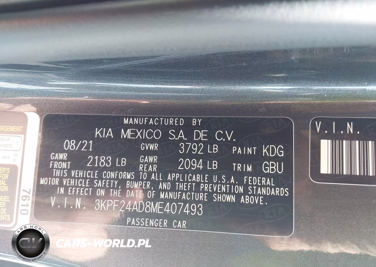 2021 Kia Forte Lxs VIN:3KPF24AD8ME407493 - 9