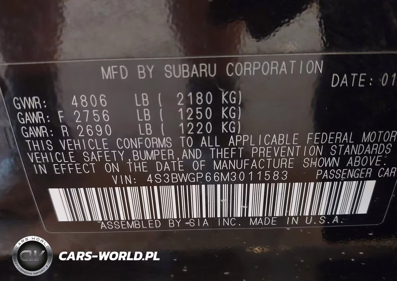 2021 Subaru Legacy Touring Xt VIN:4S3BWGP66M3011583 - 9