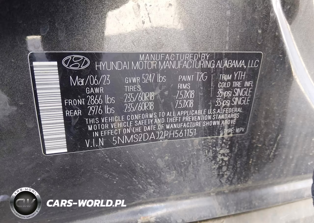 2023 Hyundai Santa Fe Sel VIN:5NMS2DAJ2PH561151 - 9