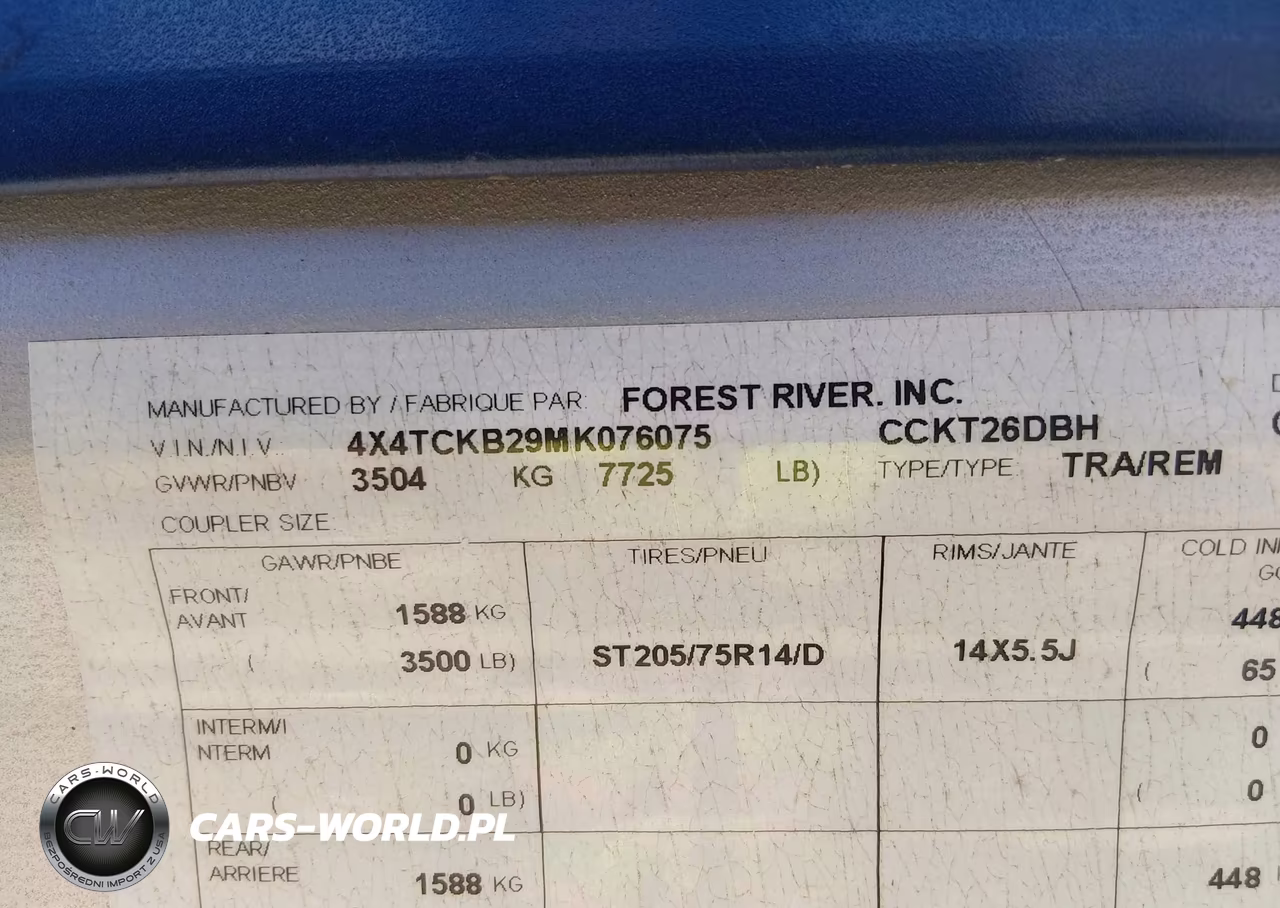 2021 Forest River Other VIN:4X4TCKB29MK076075 - 9