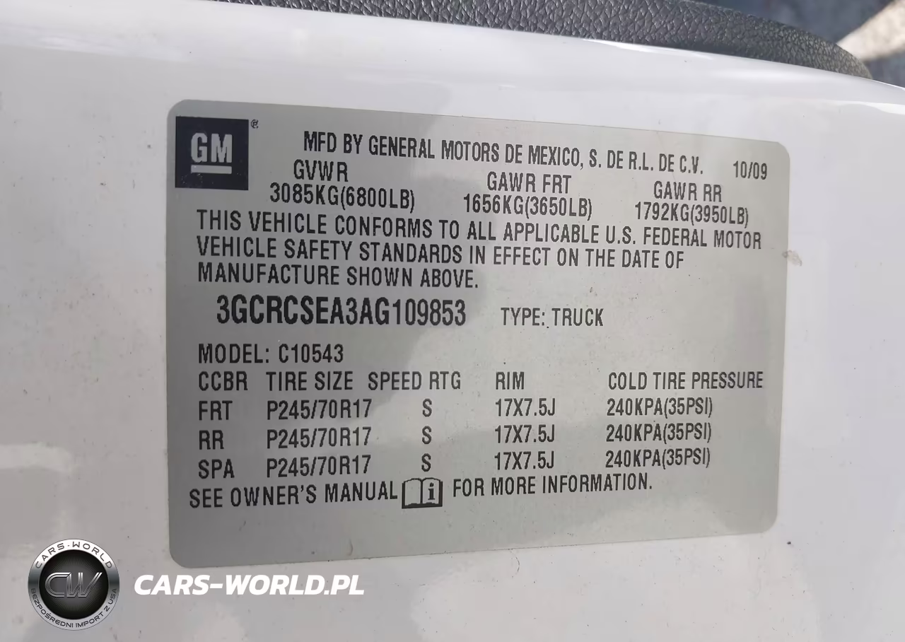 2010 Chevrolet Silverado 1500 Lt VIN:3GCRCSEA3AG109853 - 9
