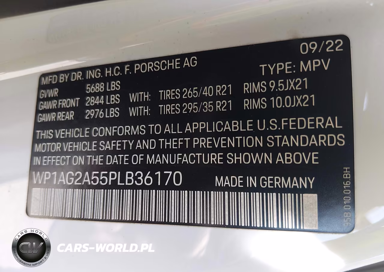 2023 Porsche Macan S VIN:WP1AG2A55PLB36170 - 9