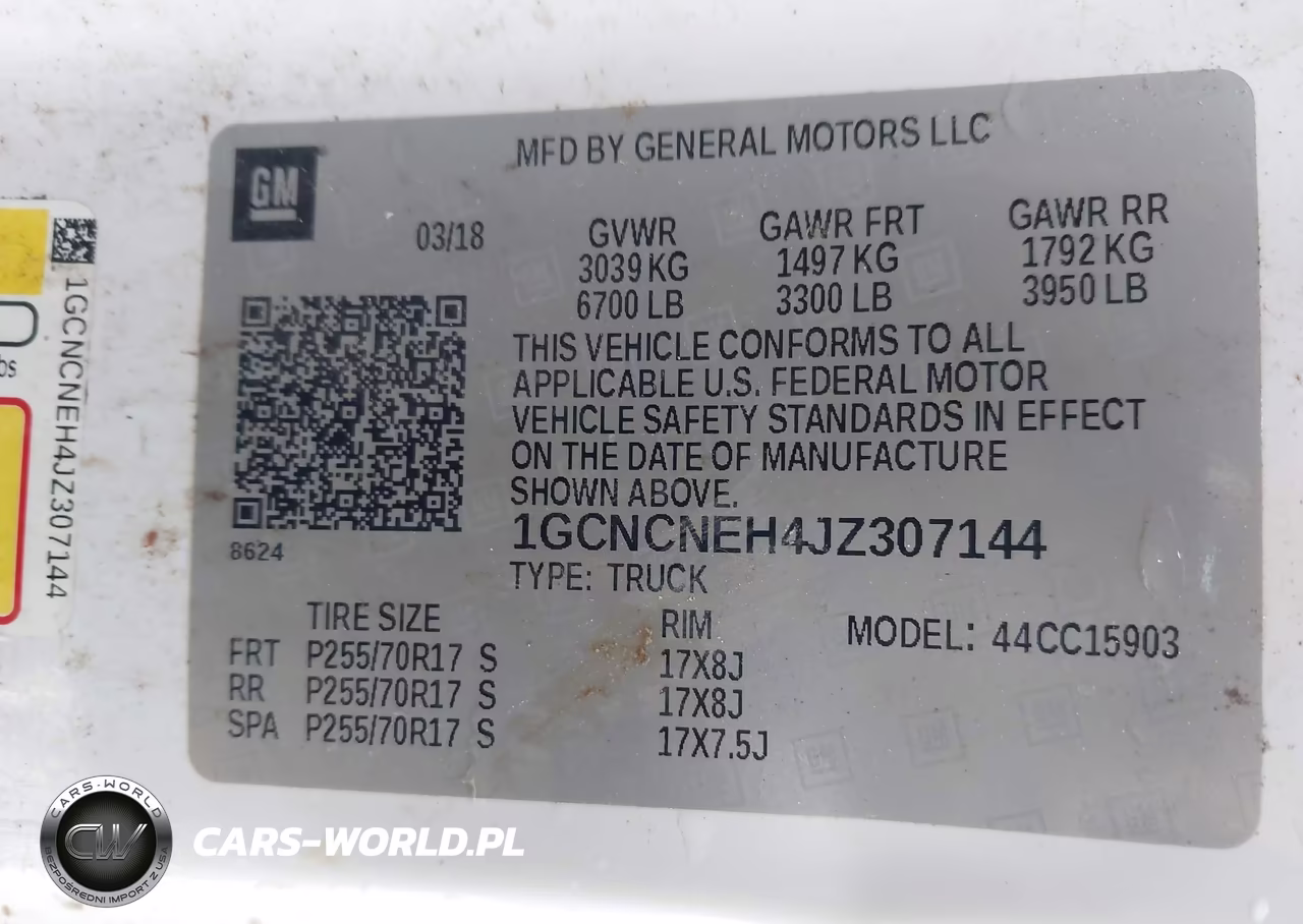 2018 Chevrolet Silverado 1500 Wt VIN:1GCNCNEH4JZ307144 - 9