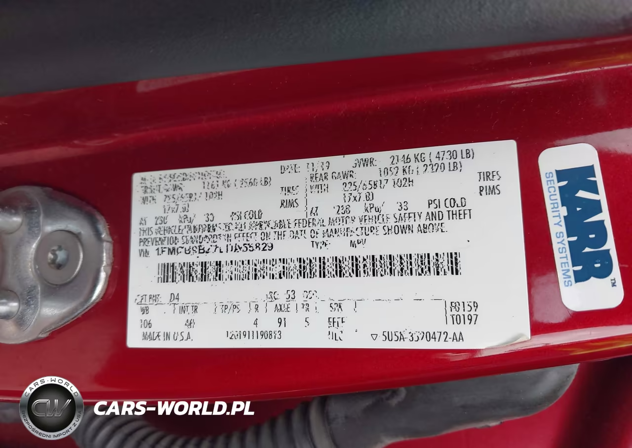 2020 Ford Escape Se Sport Hybrid VIN:1FMCU9BZ7LUA55829 - 9