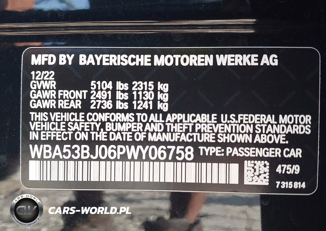 2023 BMW 540 I VIN:WBA53BJ06PWY06758 - 9