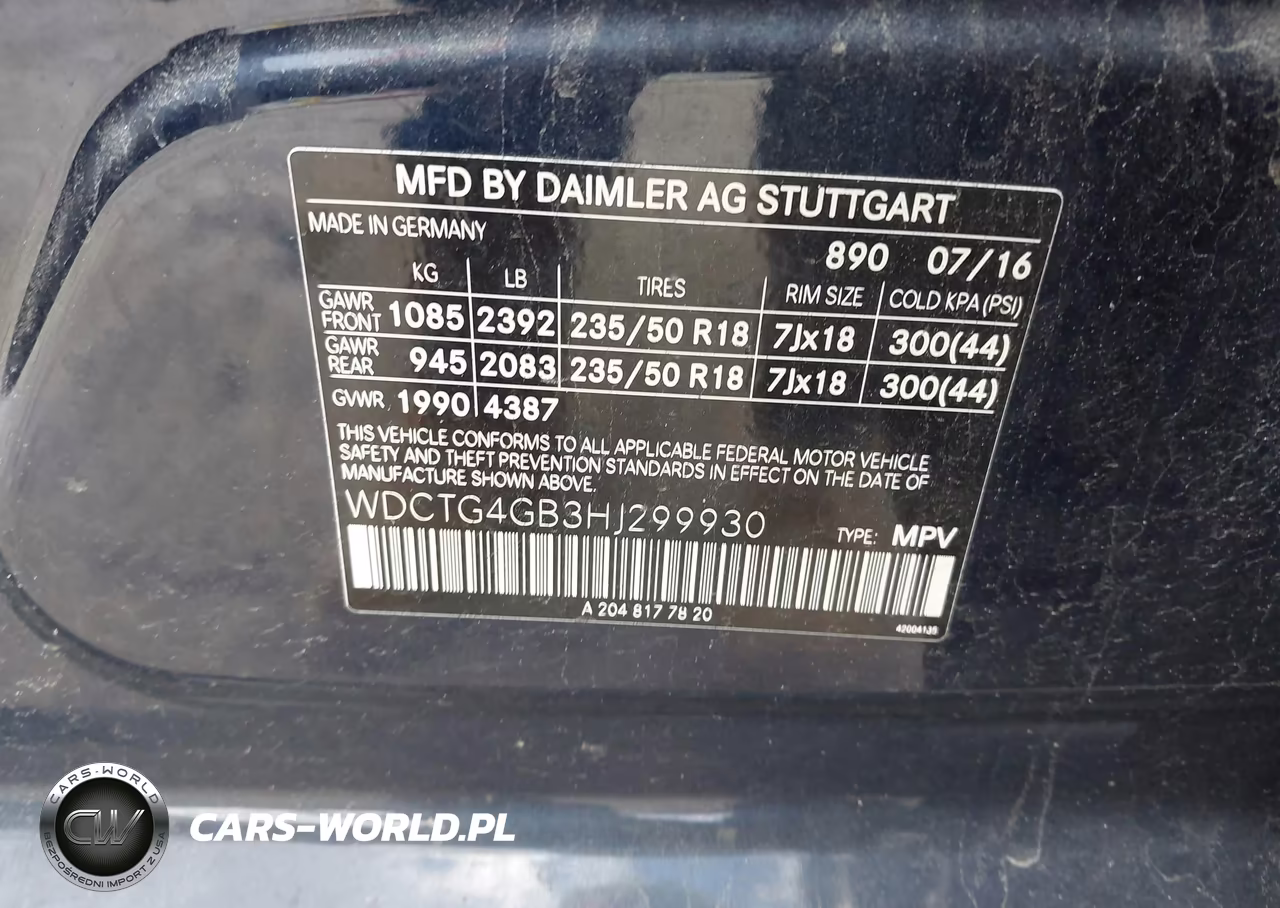 2017 Mercedes-Benz Gla 250 4Matic VIN:WDCTG4GB3HJ299930 - 9