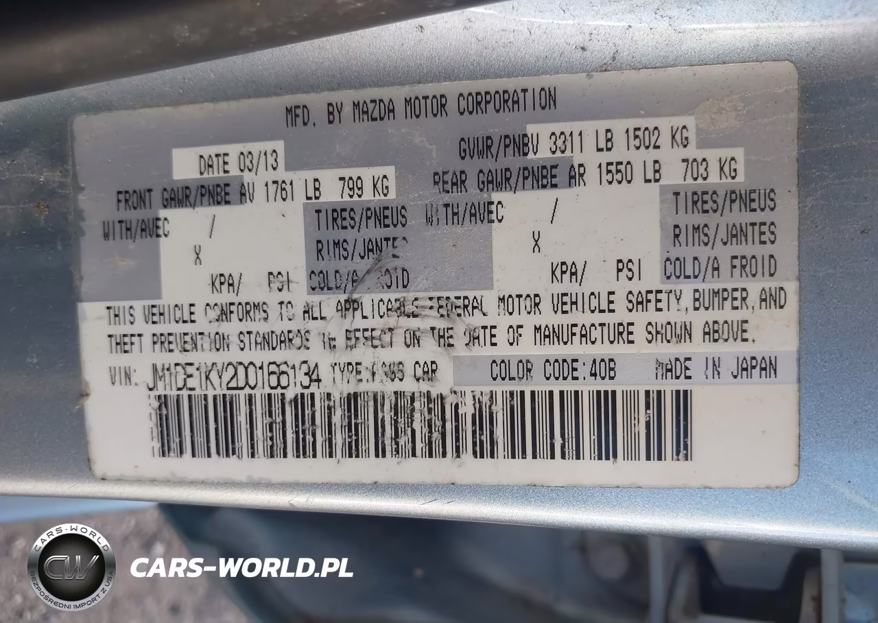 2013 Mazda Mazda2 Sport VIN:JM1DE1KY2D0166134 - 9