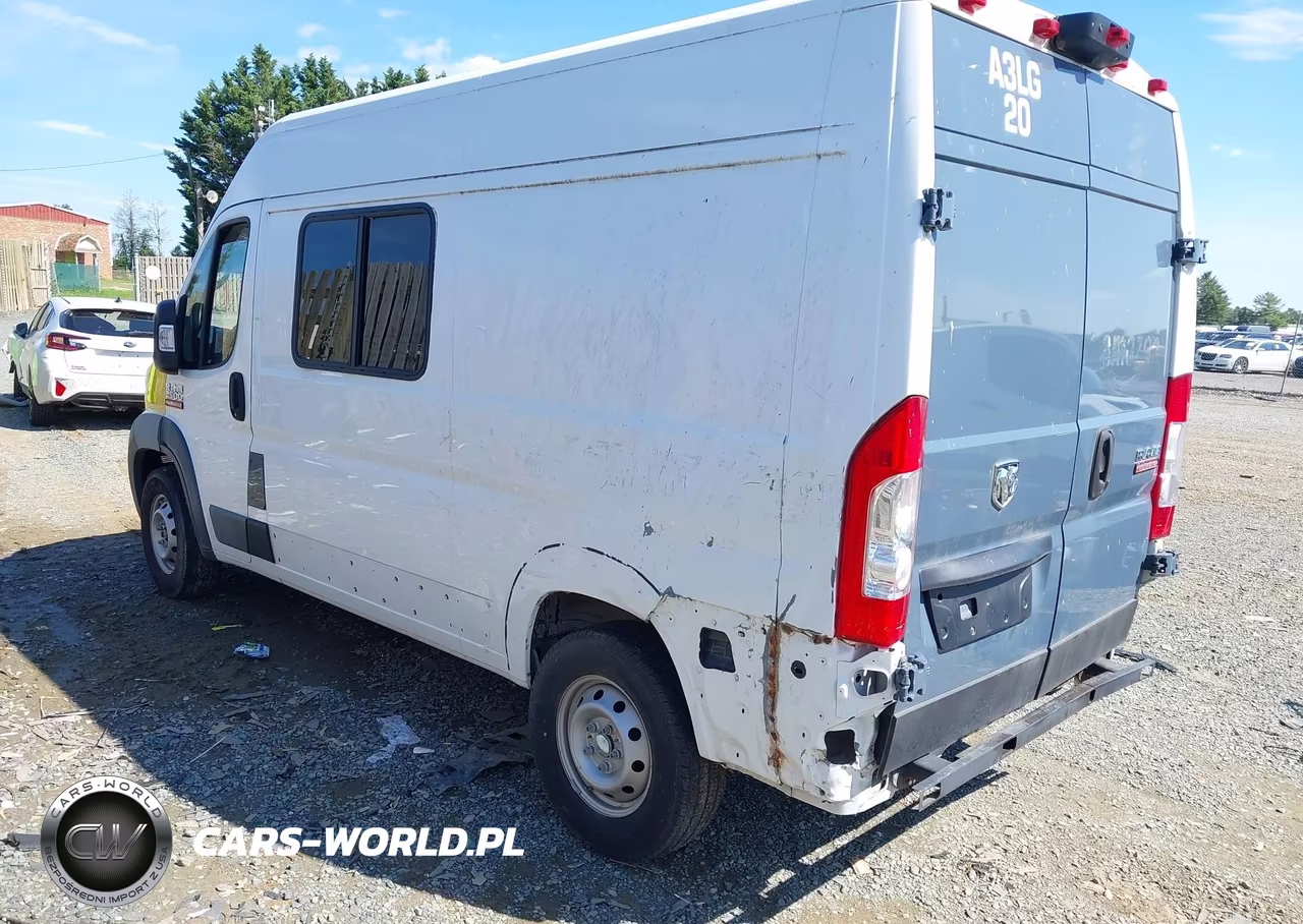 2018 Ram Promaster 2500 High Roof 136 Wb VIN:3C6TRVCG6JE130874 - 3