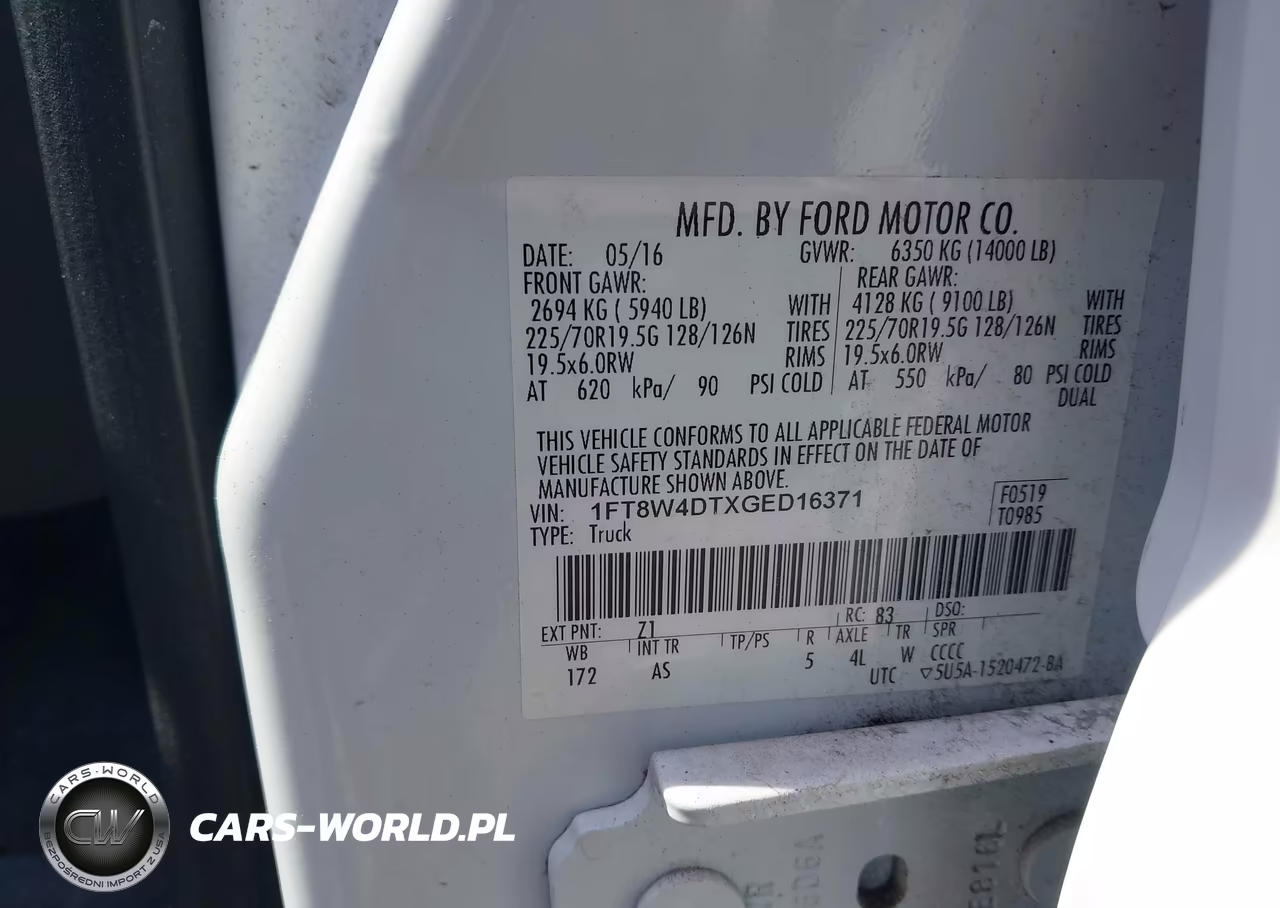 2016 Ford F-450 Xl VIN:1FT8W4DTXGED16371 - 9