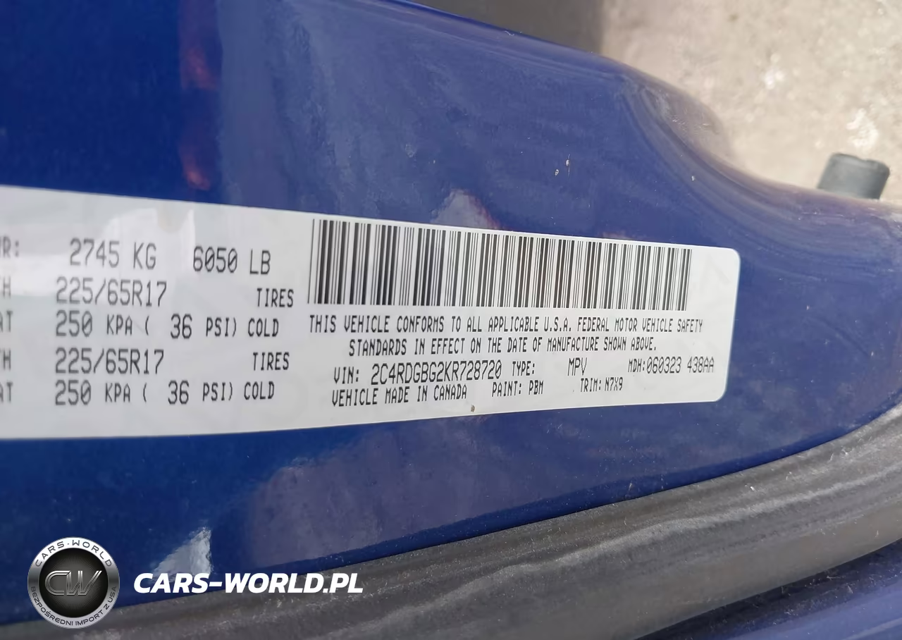 2019 Dodge Grand Caravan Se Plus VIN:2C4RDGBG2KR728720 - 9