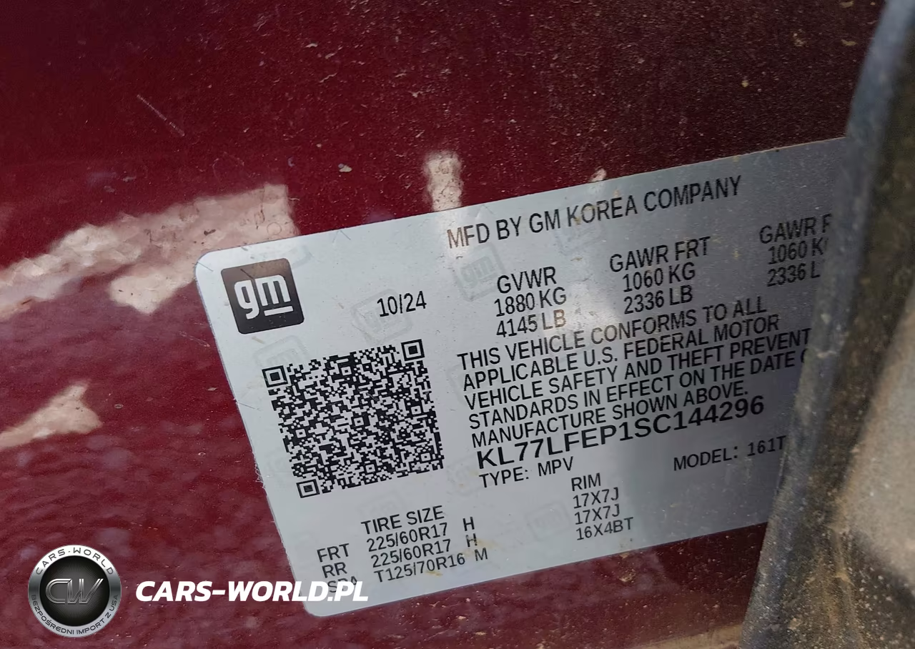 2025 Chevrolet Trax Fwd Ls VIN:KL77LFEP1SC144296 - 9