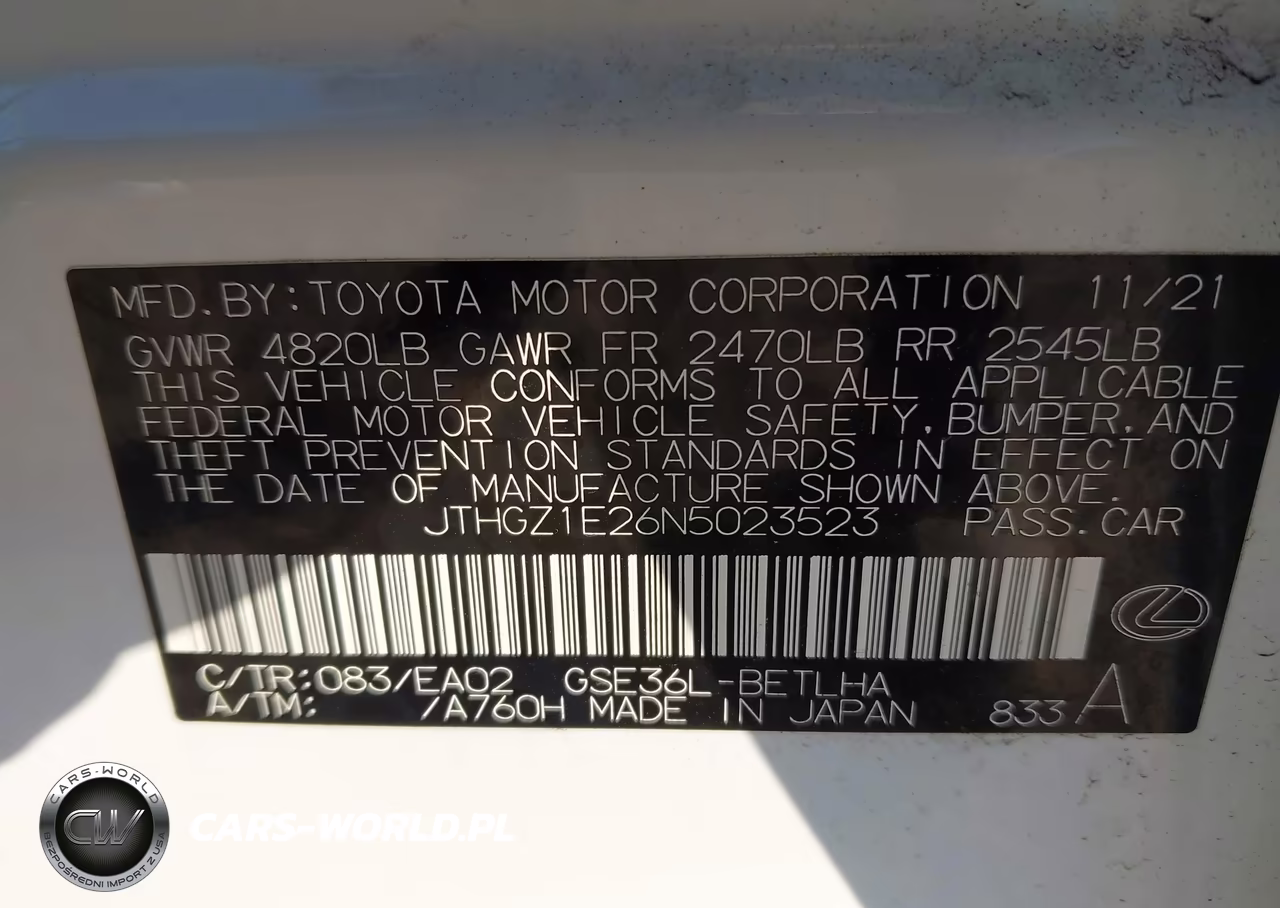 2022 Lexus Is 350 F Sport VIN:JTHGZ1E26N5023523 - 9