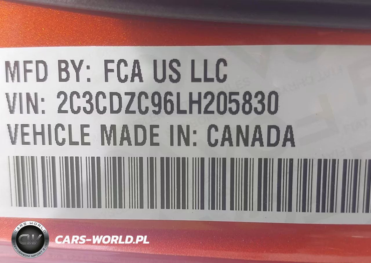2020 Dodge Challenger Srt Hellcat VIN:2C3CDZC96LH205830 - 9