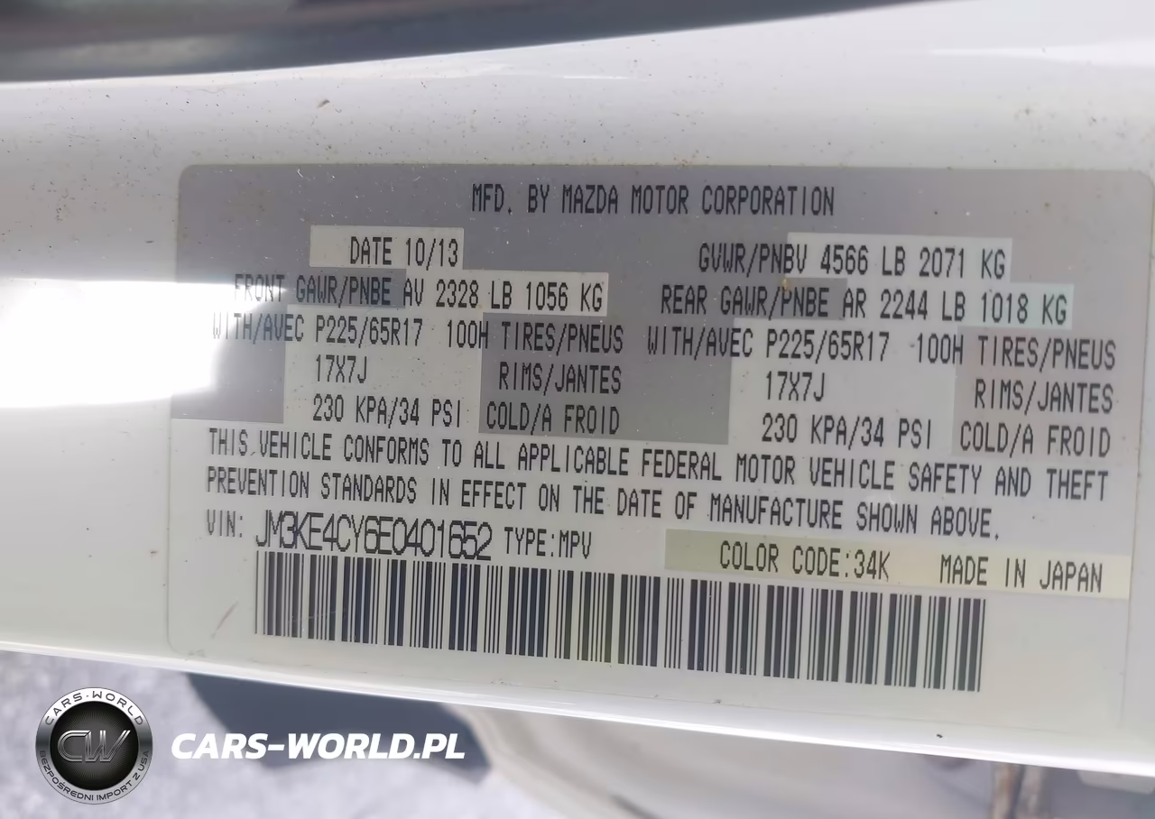 2014 Mazda Cx-5 Touring VIN:JM3KE4CY6E0401652 - 9