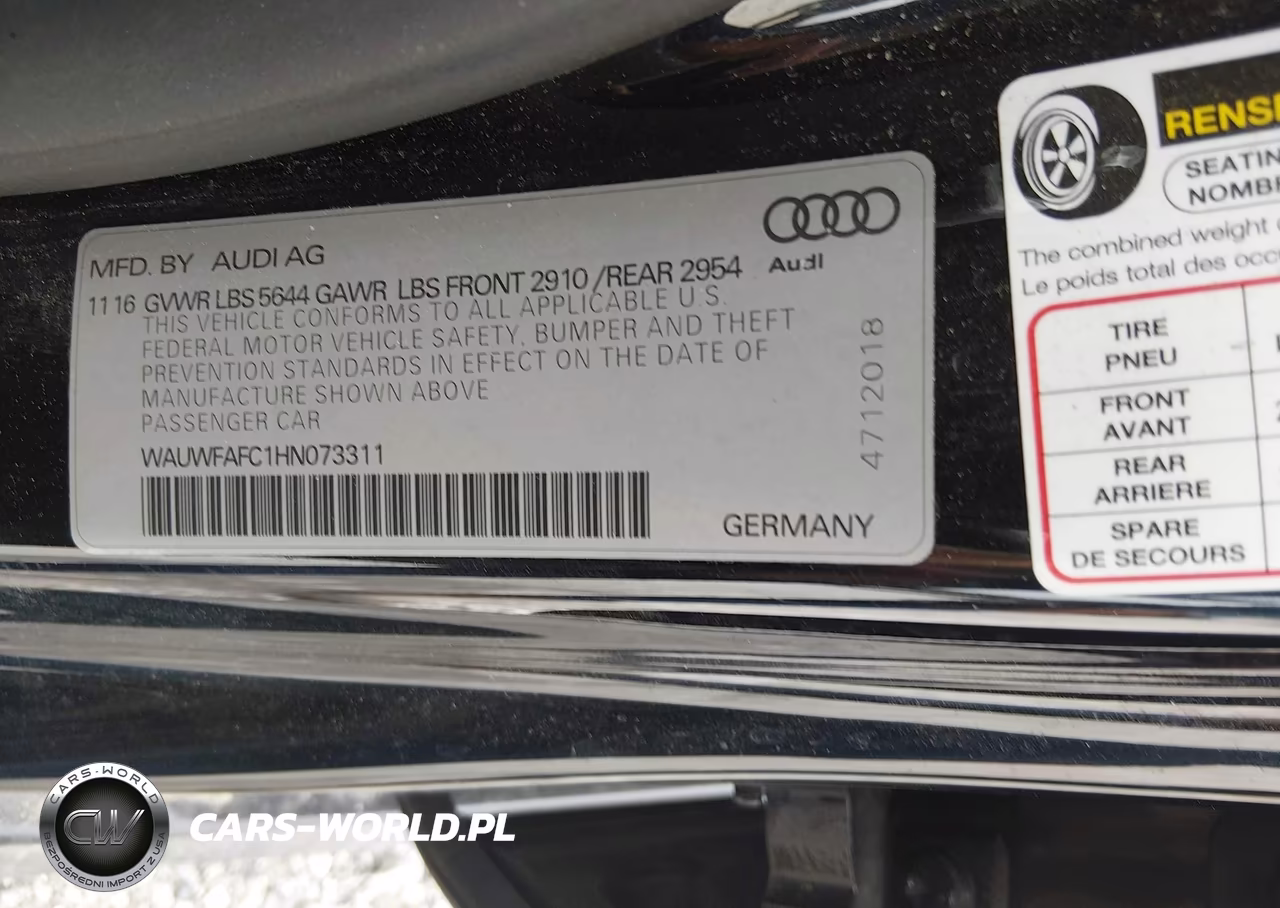 2017 Audi S7 4.0T Premium Plus VIN:WAUWFAFC1HN073311 - 9