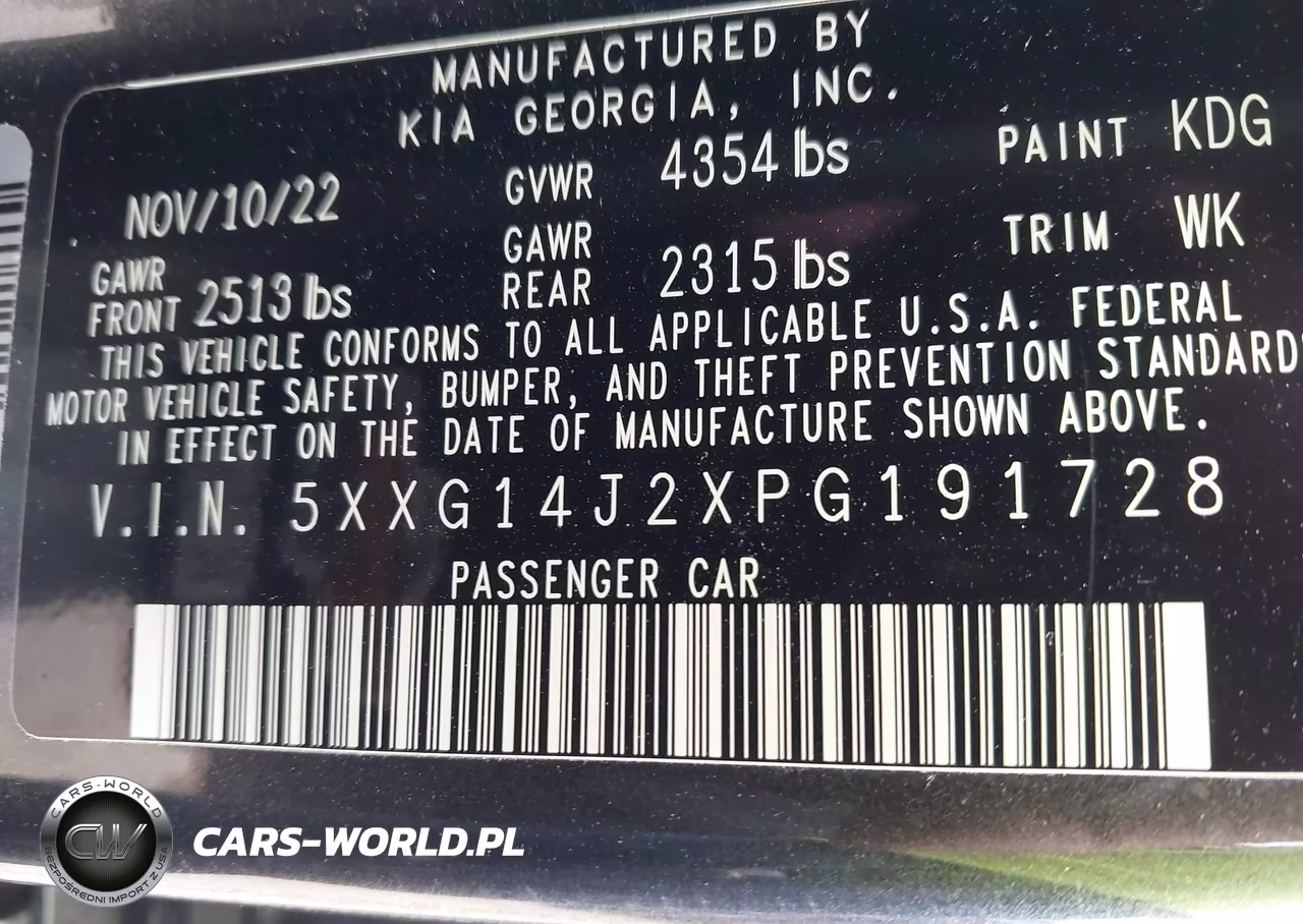 2023 Kia K5 Lxs VIN:5XXG14J2XPG191728 - 9