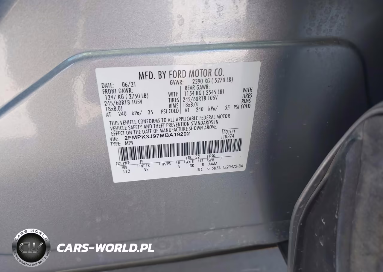 2021 Ford Edge Sel VIN:2FMPK3J97MBA19202 - 9