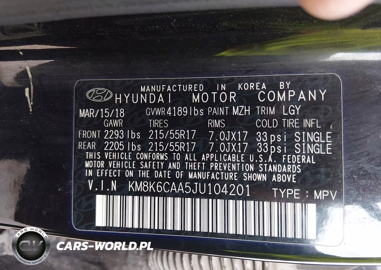 2018 Hyundai Kona Sel VIN:KM8K6CAA5JU104201 - 9