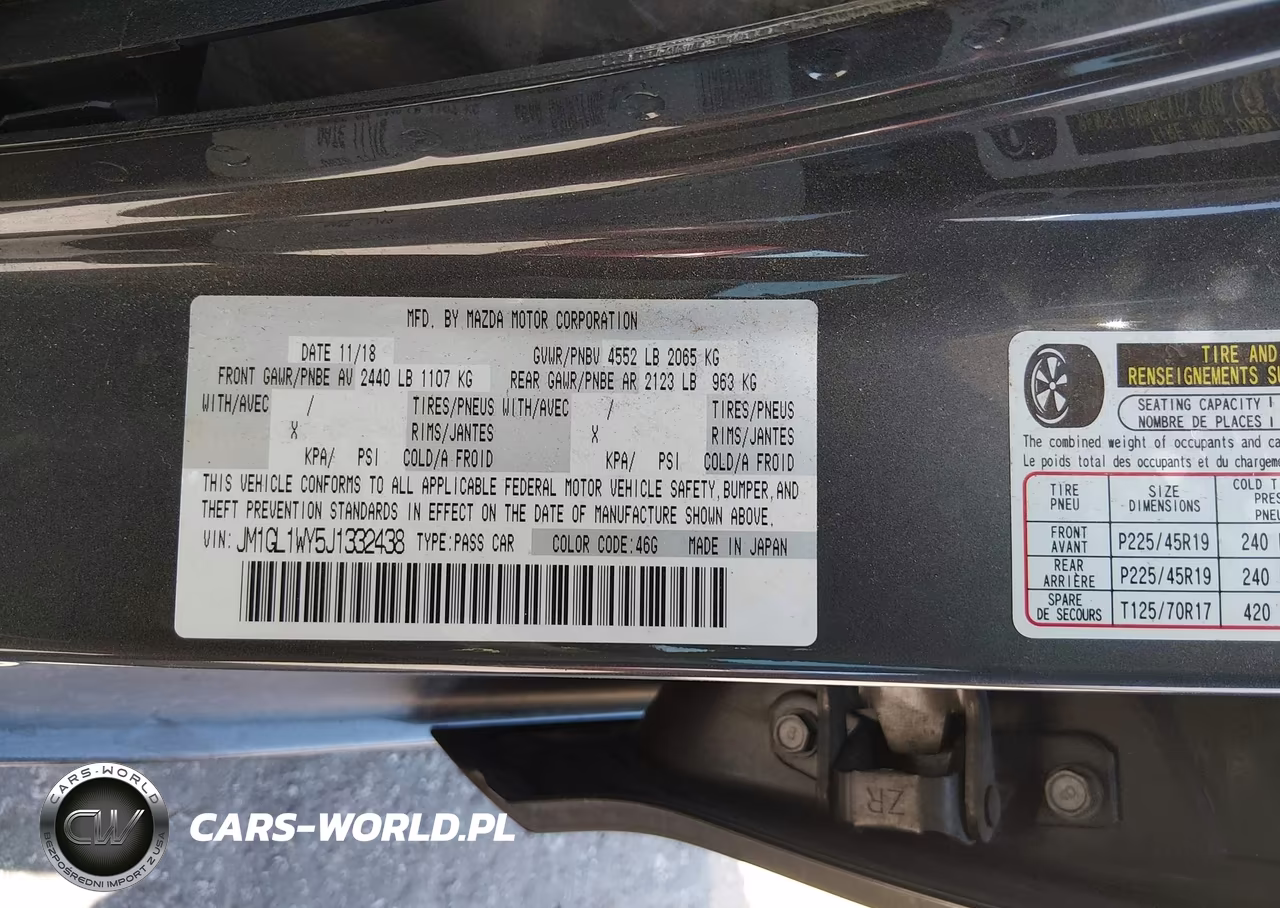 2018 Mazda Mazda6 Grand Touring Reserve VIN:JM1GL1WY5J1332438 - 9