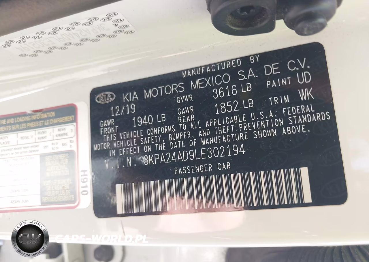 2020 Kia Rio S VIN:3KPA24AD9LE302194 - 9