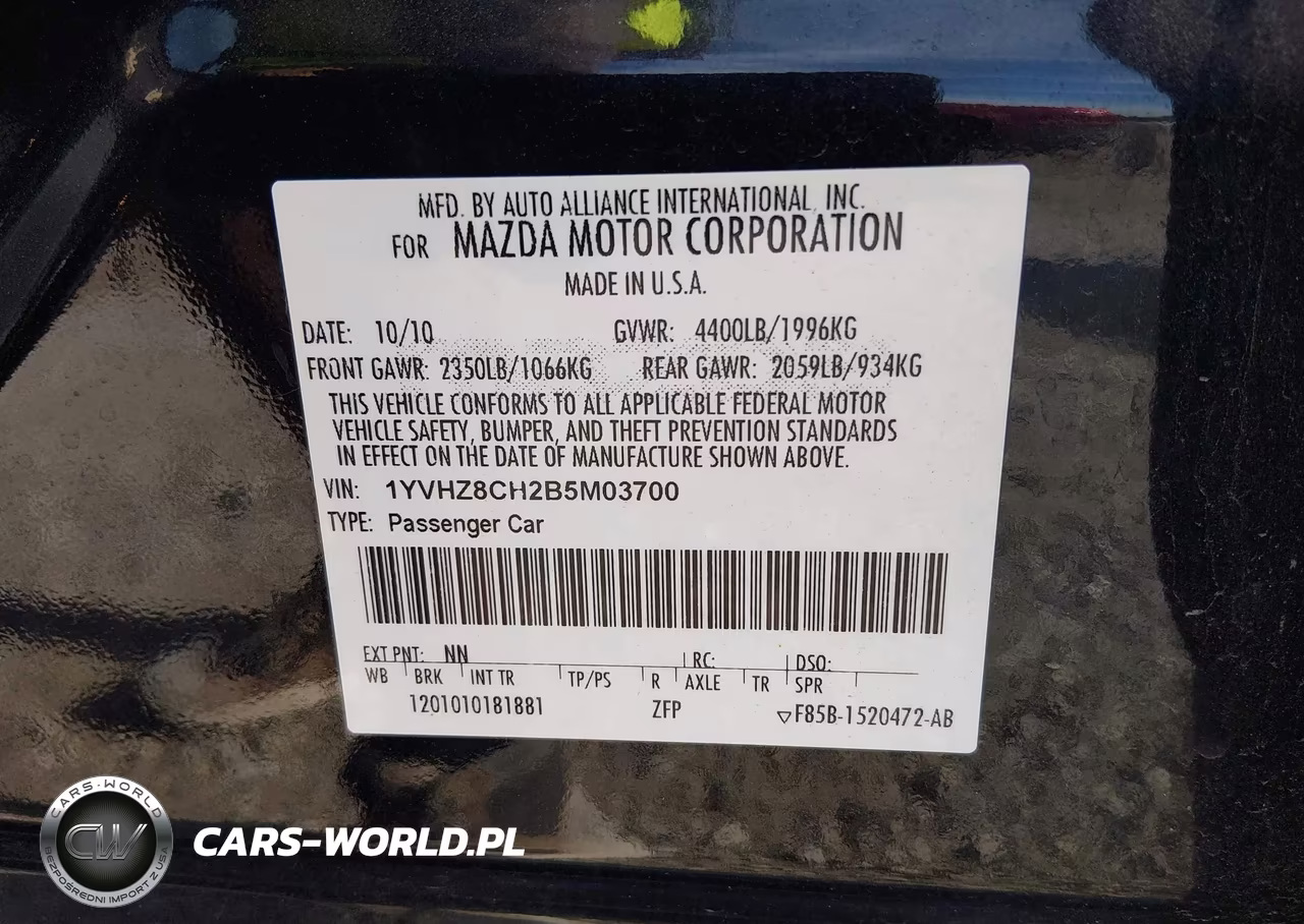 2011 Mazda Mazda6 I Touring VIN:1YVHZ8CH2B5M03700 - 9