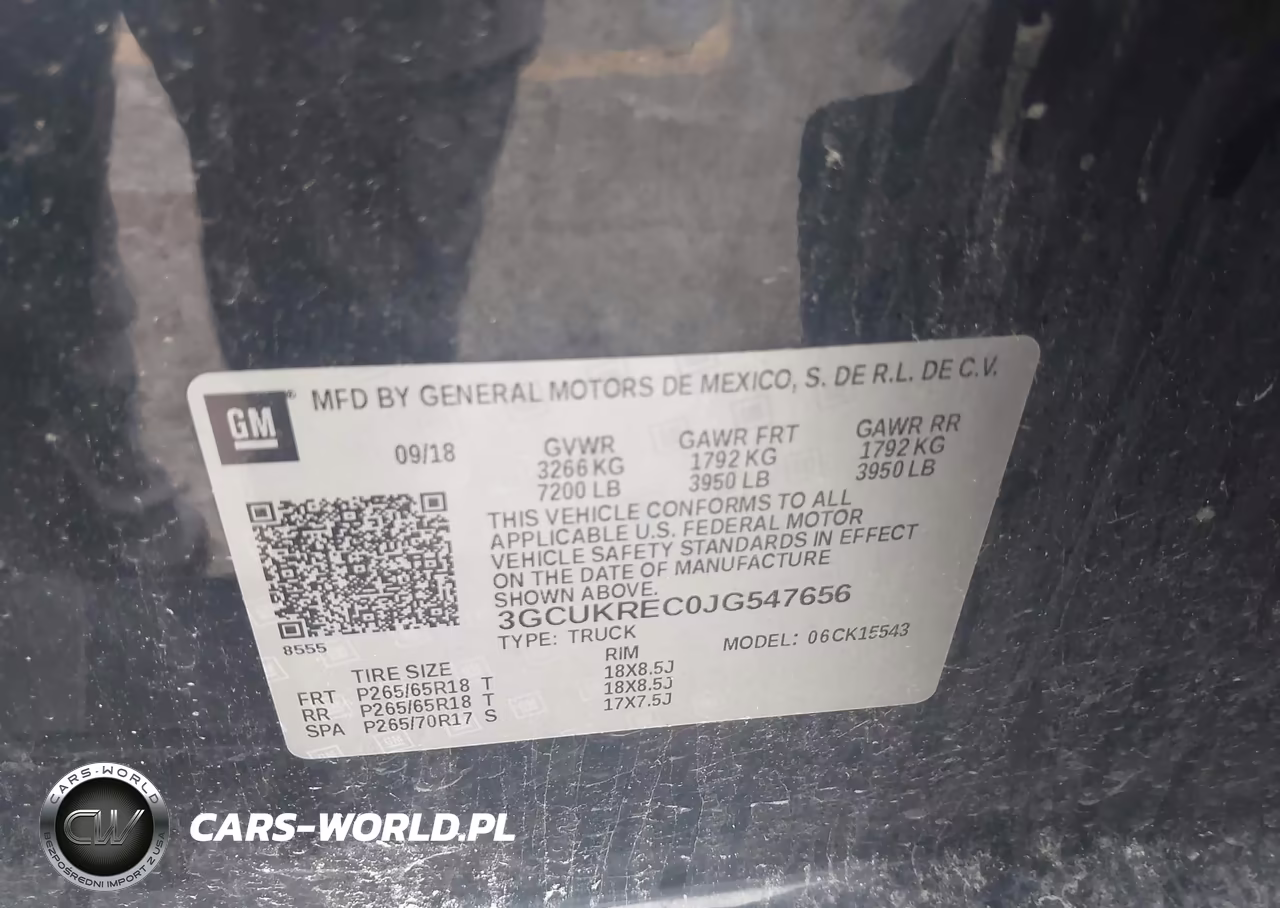 2018 Chevrolet Silverado 1500 1Lt VIN:3GCUKREC0JG547656 - 9