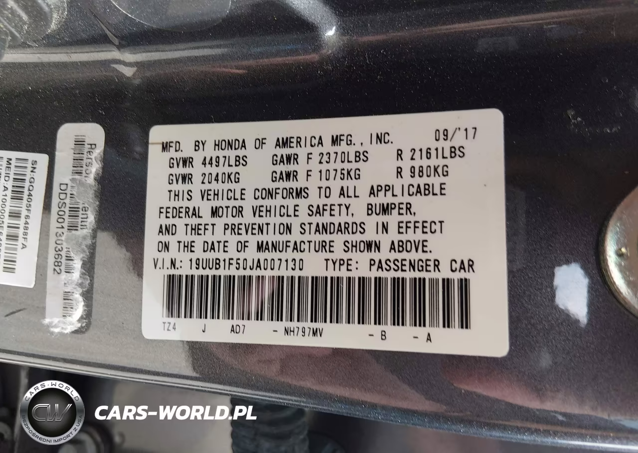 2018 Acura Tlx Tech Pkg VIN:19UUB1F50JA007130 - 7