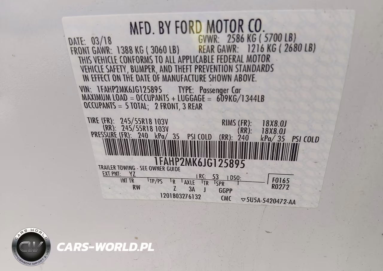 2018 Ford Police Interceptor VIN:1FAHP2MK6JG125895 - 10