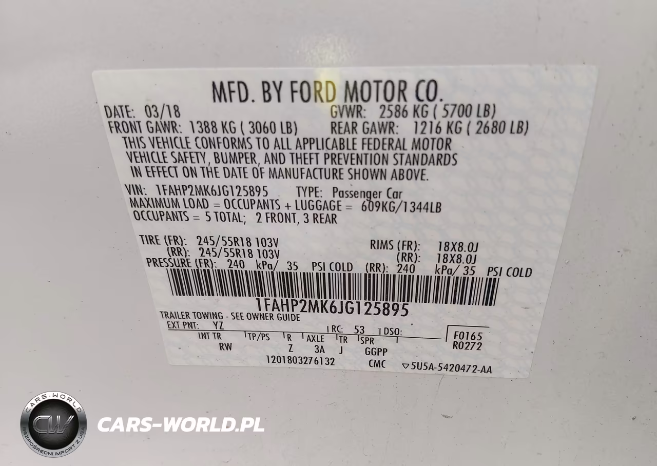 2018 Ford Police Interceptor VIN:1FAHP2MK6JG125895 - 9