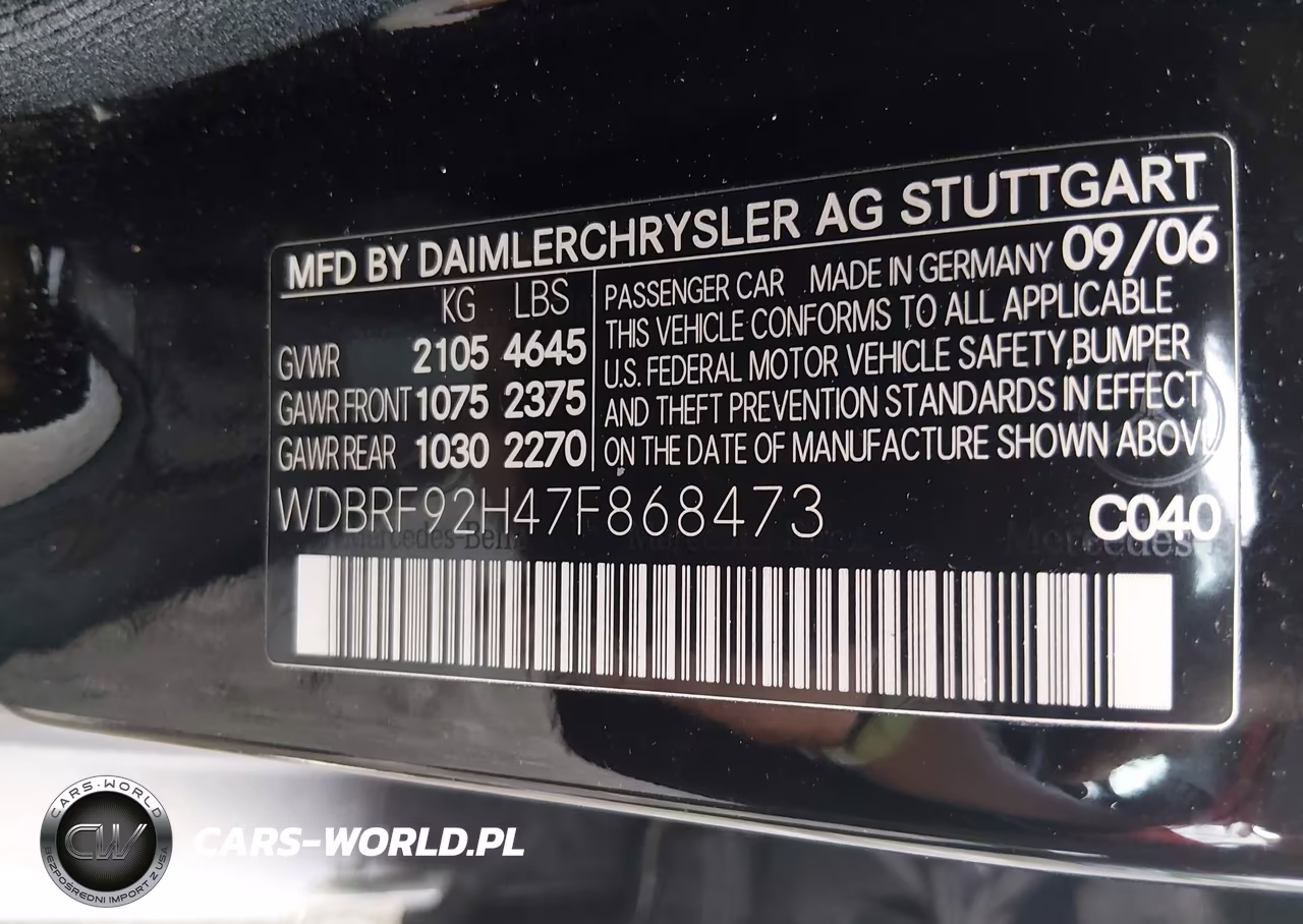 2007 Mercedes-Benz C 280 Luxury 4Matic VIN:WDBRF92H47F868473 - 9