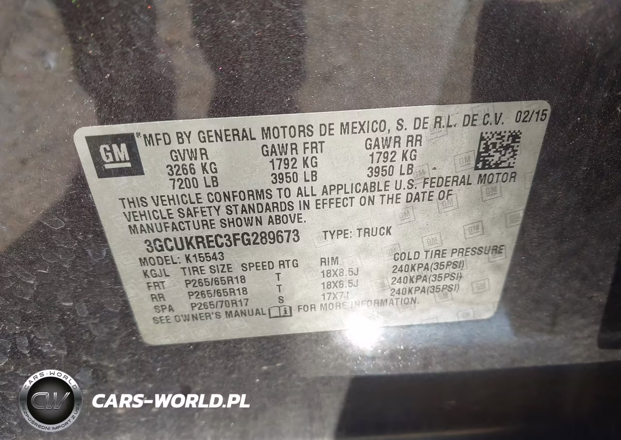 2015 Chevrolet Silverado 1500 Lt VIN:3GCUKREC3FG289673 - 9