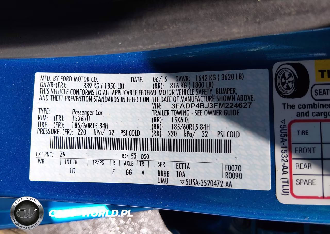 2015 Ford Fiesta Se VIN:3FADP4BJ3FM224627 - 9