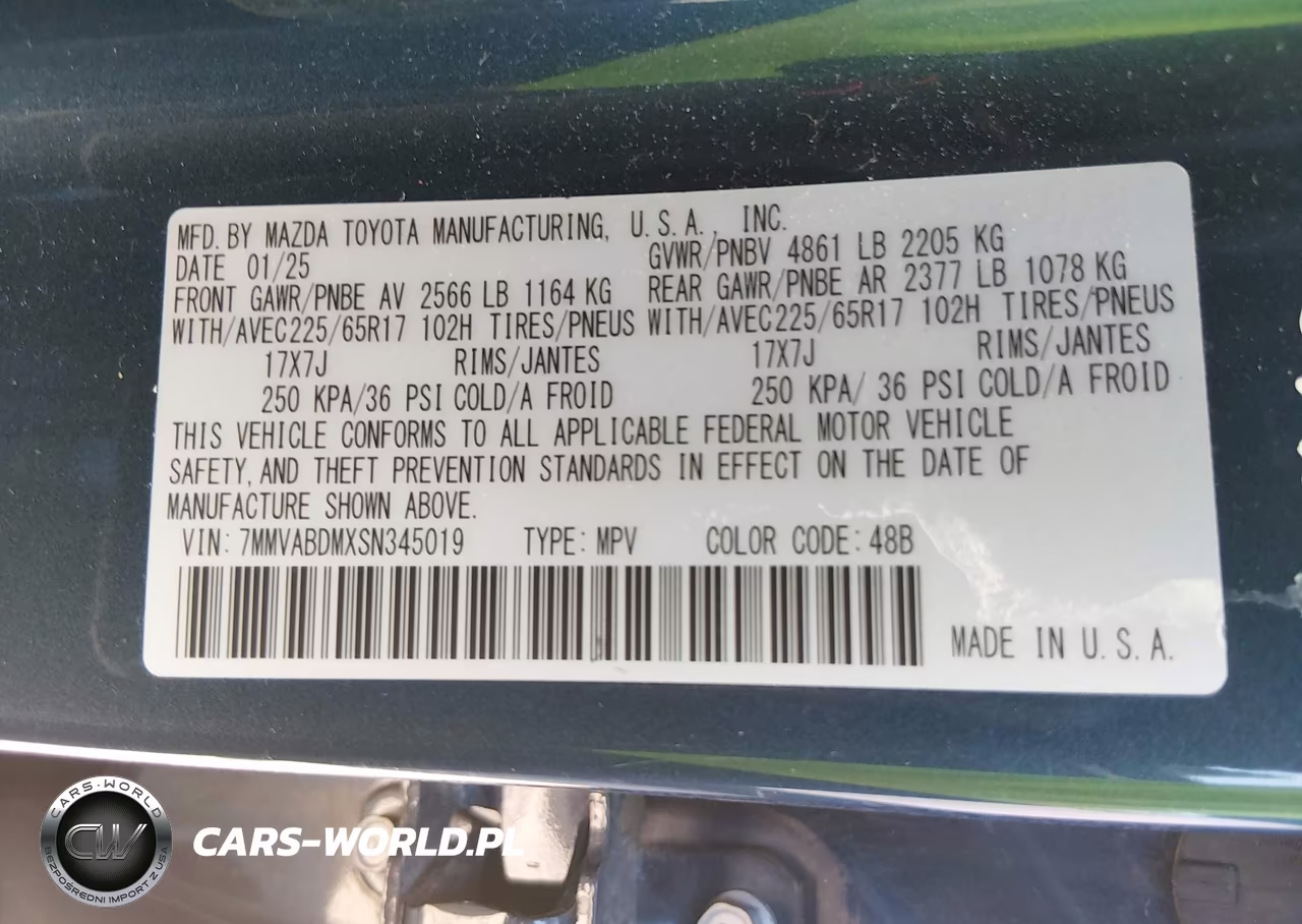 2025 Mazda Cx-50 2.5 S Premium Package VIN:7MMVABDMXSN345019 - 9