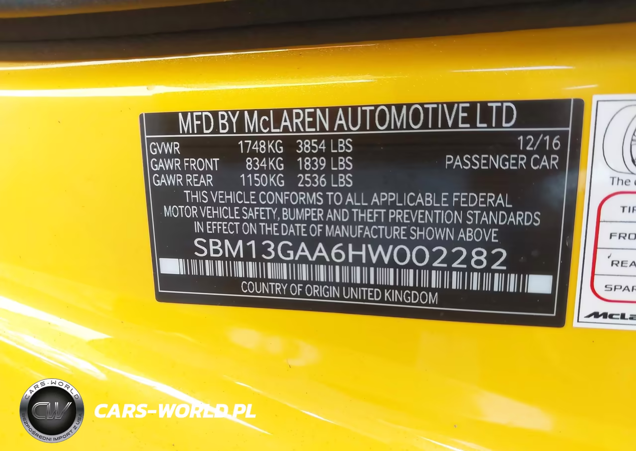 2017 Mclaren 570Gt VIN:SBM13GAA6HW002282 - 9