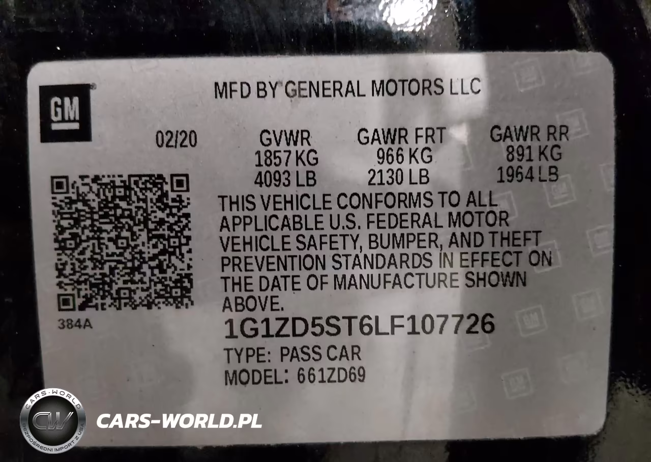 2020 Chevrolet Malibu Fwd Lt VIN:1G1ZD5ST6LF107726 - 9