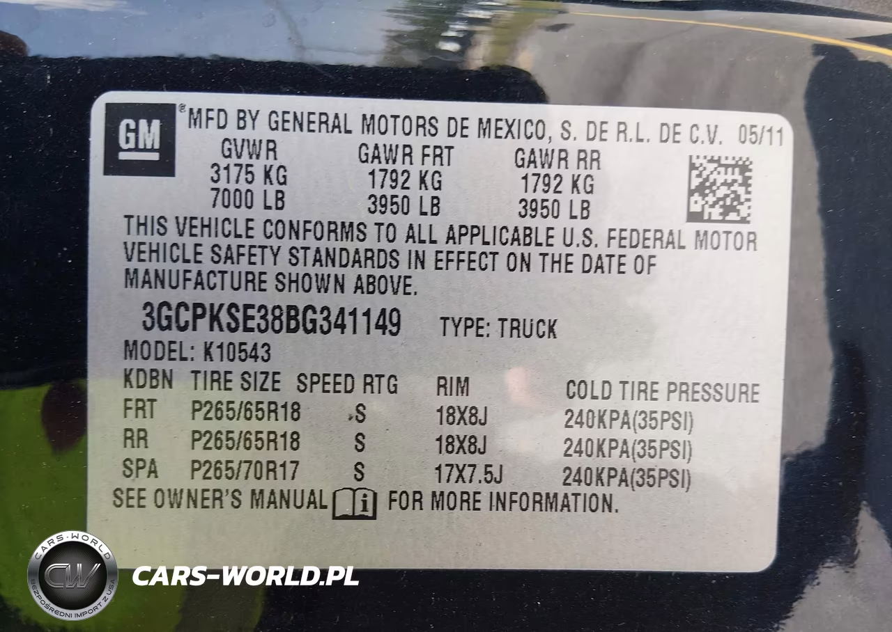 2011 Chevrolet Silverado 1500 Lt VIN:3GCPKSE38BG341149 - 9