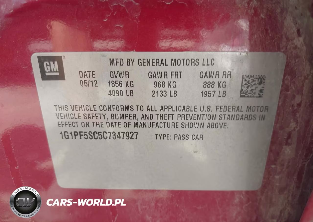 2012 Chevrolet Cruze 1Lt VIN:1G1PF5SC5C7347927 - 9